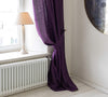 Our deep purple linen curtain tie-back the perfect solution to keeping your curtains looking neat and stylish.