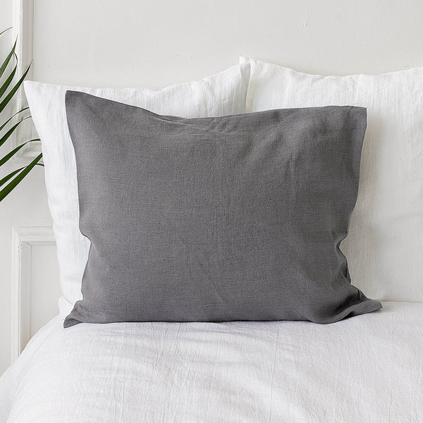 Experience this with our charcoal grey linen pillowcase and you'll be amazed not only by the comfort but also by the exquisite attention to detail and quality.