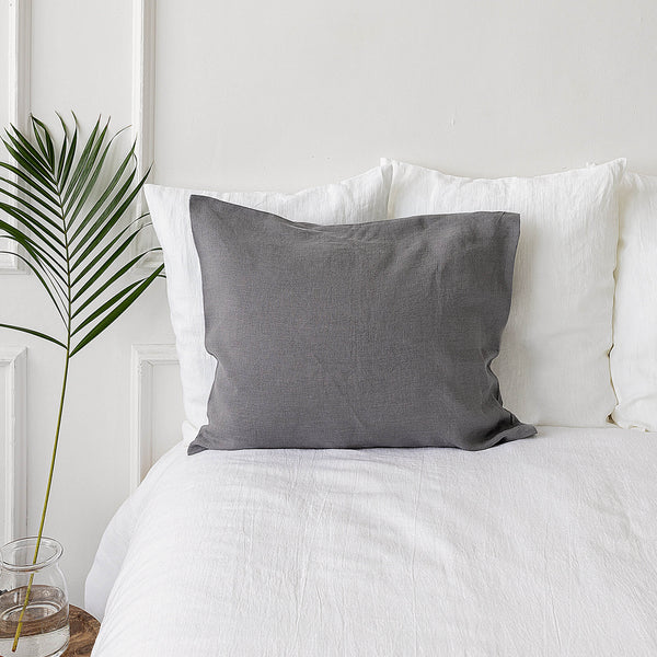 Experience this with our charcoal grey linen pillowcase and you'll be amazed not only by the comfort but also by the exquisite attention to detail and quality.