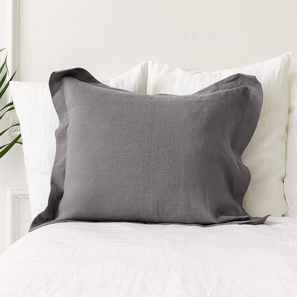 Our charcoal grey pillowcases is made from the softest and finest natural linen fabrics, giving your home an unmistakable elegance and style.