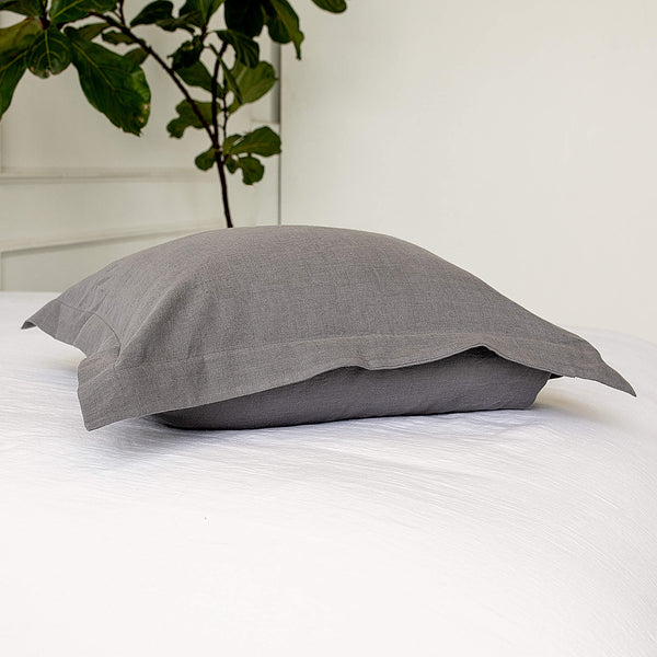 Our charcoal grey pillowcases is made from the softest and finest natural linen fabrics, giving your home an unmistakable elegance and style.