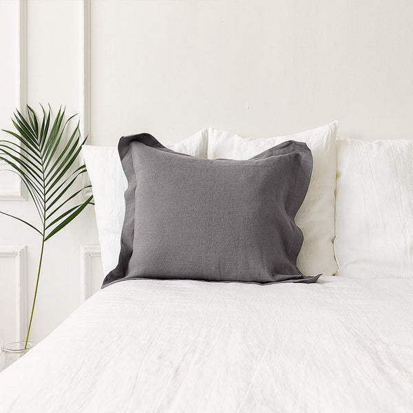 Our charcoal grey pillowcases is made from the softest and finest natural linen fabrics, giving your home an unmistakable elegance and style.