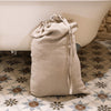 Introducing our rustic unbleached linen laundry bag, the ultimate solution for keeping your laundry organised in style.