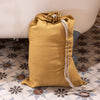 Introducing our dusty mustard linen laundry bag, the ultimate solution for keeping your laundry organised in style.