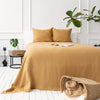 Introducing our dusty mustard linen bedspread, designed to elevate the comfort and style of your bedroom and bed.Whether draped elegantly over your bed as a stylish throw or wrapped snugly around you on chilly evenings.