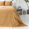 Introducing our dusty mustard linen bedspread, designed to elevate the comfort and style of your bedroom and bed.Whether draped elegantly over your bed as a stylish throw or wrapped snugly around you on chilly evenings.