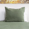 Sometimes it takes just a small detail to make a home interior complete, perfect and unique. And that little detail could be our moss green linen pillow sham with zipper.