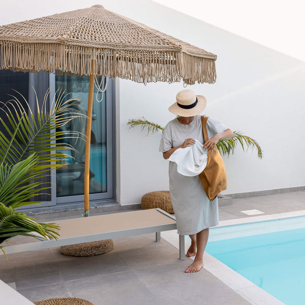 Dusty mustard linen tote bags designed and made for long, comfortable and sustainable use.