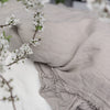 Our unbleached linen duvet cover with ruffles has an unmistakable classic French rustic style and a timeless design that never gets old and is always relevant. This cover allows you to enjoy all the best qualities of natural linen: excellent air permeability and thermoregulatory properties.