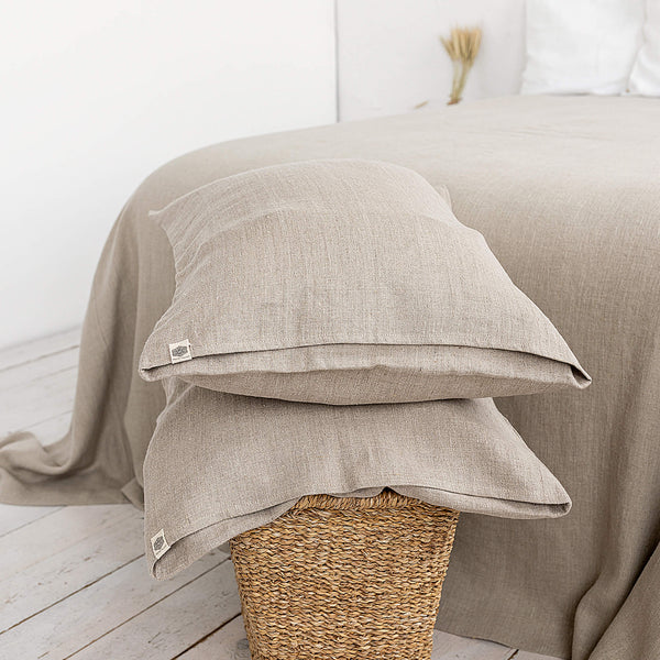 Sometimes it takes just a small detail to make a home interior complete, perfect and unique. And that little detail could be our rustic linen pillow sham.