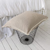 Our natural unbleached linen pillows will add a touch of elegance and style to your bedroom.