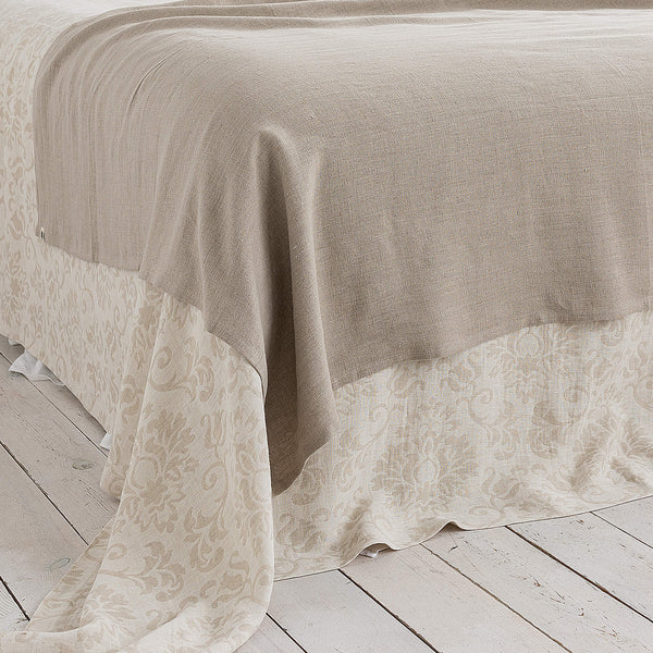 Rustic linen throw crafted from a softened natural linen, adds a warmth and style to any bedroom decor.Whether you choose to drape it as a bed throw or wrap yourself in its soft embrace on chilly evenings, this versatile blanket offers both functionality and elegance.