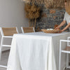 Listen to your wishes and dreams and give your dining area a new character with our off white linen tablecloth in an easy and stylish way. Our linen tablecloths are made from high quality natural linen and are designed to last you a long time and to suit a variety of interior styles.
