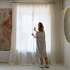 Our off white linen curtains are designed and made to give your home a unique and timeless charm. Linen curtains in neutral palette would compliment interiors from minimalistic, industrial type or Scandinavian to bohemian or classic style.