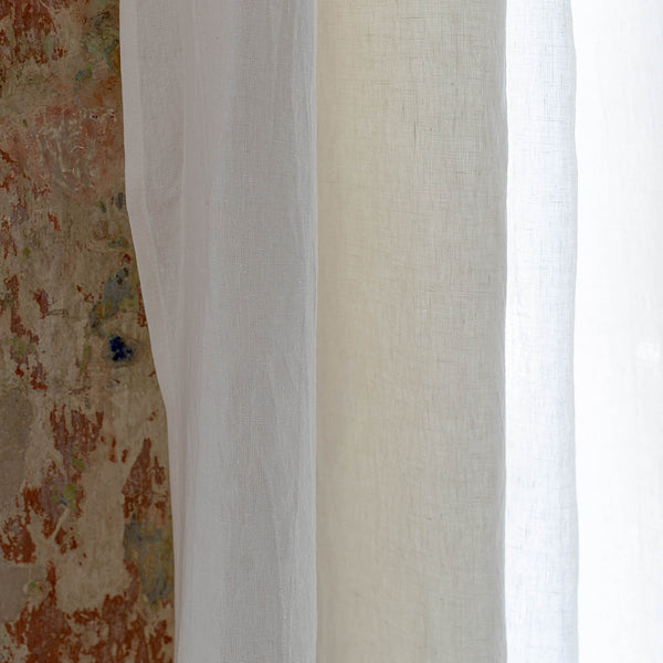 Our off white linen curtains are designed and made to give your home a unique and timeless charm. Linen curtains in neutral palette would compliment interiors from minimalistic, industrial type or Scandinavian to bohemian or classic style.