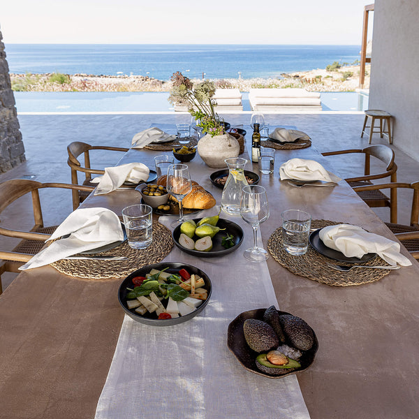 Introducing our off white linen napkins set, designed to elevate your dining experience with a touch of warmth and charm.