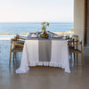 Listen to your wishes and dreams and give your dining area a new character with our optical white linen tablecloth in an easy and stylish way. Our linen tablecloths are made from high quality natural linen and are designed to last you a long.