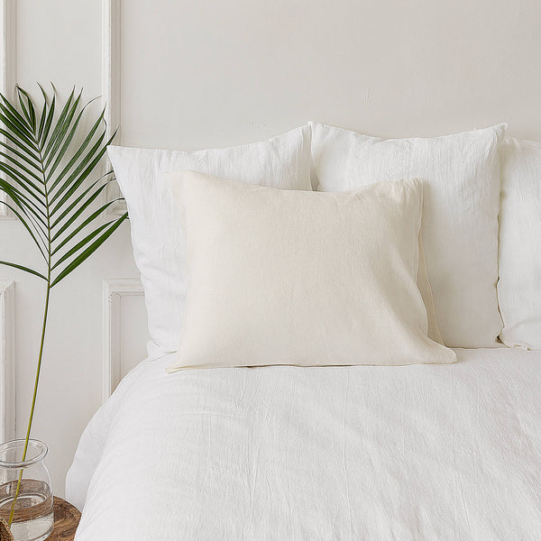 Experience this with our off white linen pillowcase and you'll be amazed not only by the comfort but also by the exquisite attention to detail and quality.