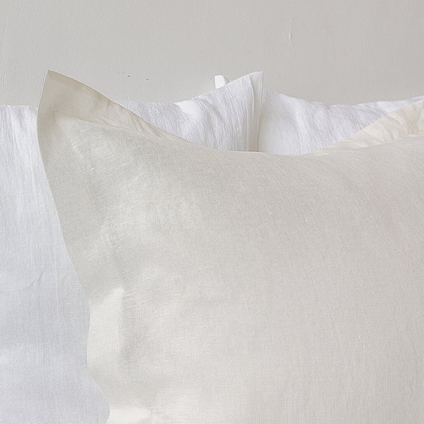 Our off white linen pillowcases is made from the softest and finest natural linen fabrics, giving your home an unmistakable elegance and style.
