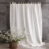 Our tie top off white linen curtains with ruffles are designed and made to give your home unique and timeless charm. We pay special attention to details, all linen curtains are crafted in Lithuania, Europe.