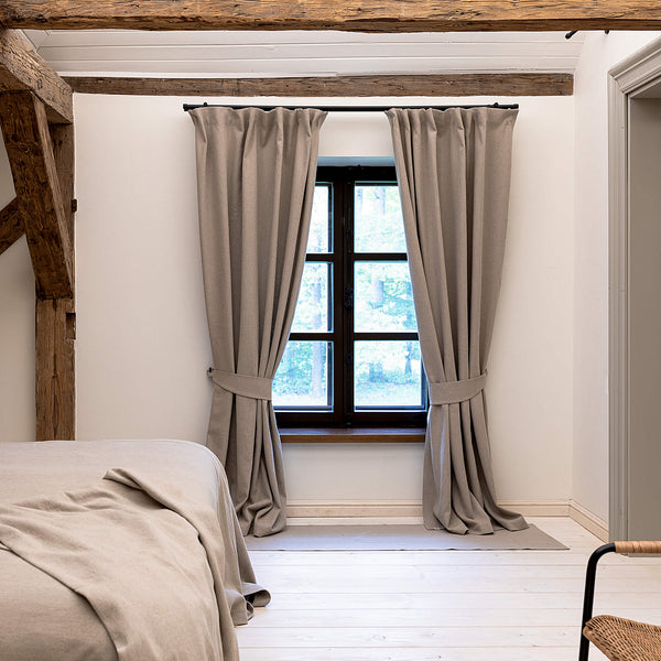 Our heavy rustic linen curtains are designed and made to give your home unique and timeless charm. Linen curtains would complement interiors from minimalistic, Scandinavian or modern to Mediterranean or classical style.