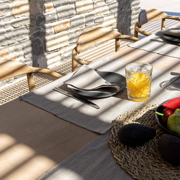 Discover The Linen Valley's rustic linen placemats, which combines everyday luxury with sustainable elegance, where natural linen completely transforms and enhances your table setting.