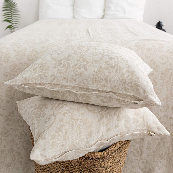 Sometimes it takes just a small detail to make a home interior complete, perfect and unique. And that little detail could be our royal floral pattern linen pillow sham with zipper.
