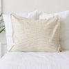 Our striped linen pillows will add a touch of elegance and style to your bedroom.