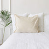 Our striped linen pillows will add a touch of elegance and style to your bedroom.