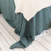 The teal blue linen bedspread has been carefully designed to suit a wide range of interior styles and to blend perfectly in both classic and contemporary home spaces.Our linen bedspreads are extremely versatile, fitting into a wide range of interiors and complementing them perfectly, adding new colours and emotions.