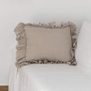 The linen pillowcases are made from softened linen with ruffles.Pillowcases can easily decorate and refresh any home, but this type of pillowcase is particularly suitable for natural, Scandinavian or country-style interiors.