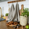 The unbleached linen tea towels made of natural linen are durable, making them the ideal companions for your daily culinary adventures. Carefully crafted, our linen tea towels are not only practical but also add colour and sophistication to your kitchen.