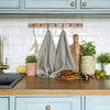 The unbleached linen tea towels made of natural linen are durable, making them the ideal companions for your daily culinary adventures. Carefully crafted, our linen tea towels are not only practical but also add colour and sophistication to your kitchen.