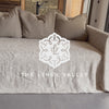 Whether you're looking for your sofa protection or refresh its appearance, our royal floral pattern linen couch cover will provide the perfect solution. The timeless natural linen effortlessly complements any interior decor.
