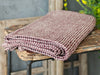 Linen burgundy waffle towel - Velvet Valley