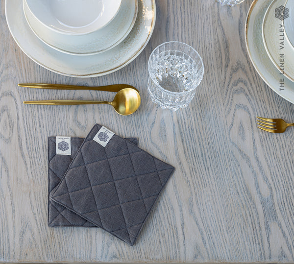 LINEN TABLE coasters set