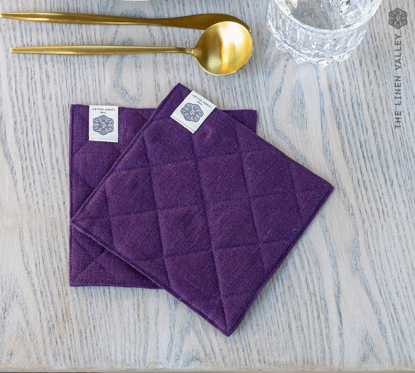 LINEN TABLE coasters set