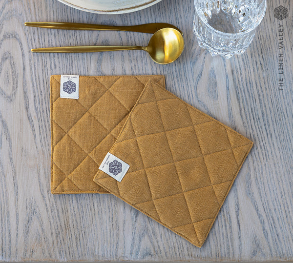 LINEN TABLE coasters set