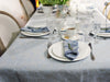 Natural linen light bluetablecloth - Velvet Valley