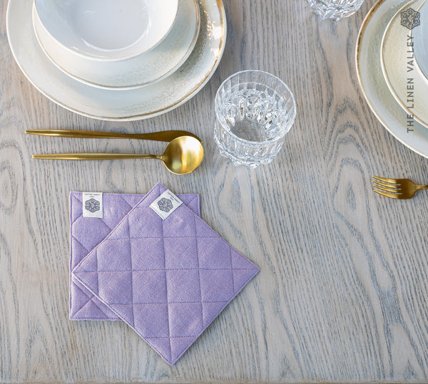 LINEN TABLE coasters set
