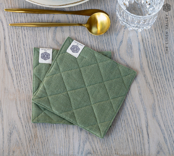LINEN TABLE coasters set