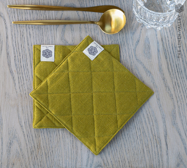 LINEN TABLE coasters set