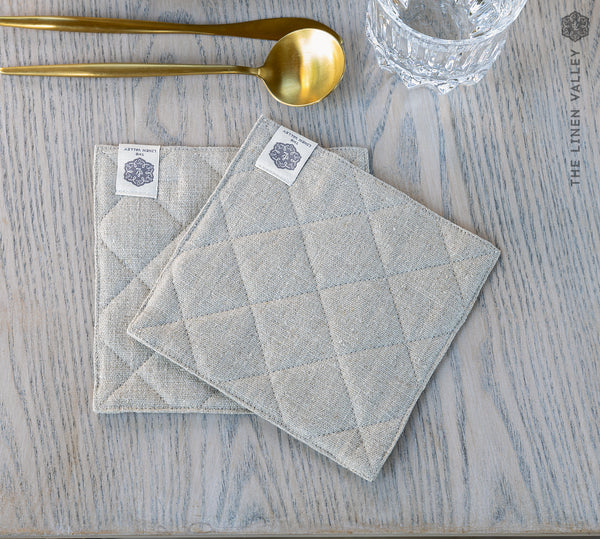 LINEN TABLE coasters set