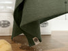 Linen moss green tea towel - Velvet Valley