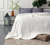 Custom order for Nisha - ANTIQUE white linen bedspread