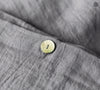 Charcoal Grey Linen Comforter Cover