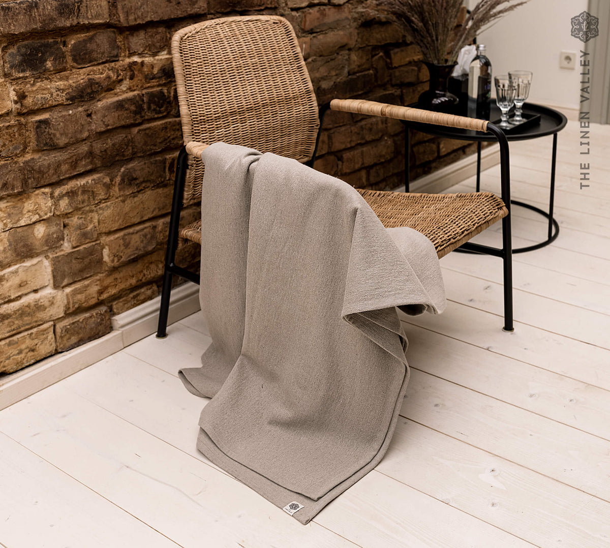 Heavy sales linen throw