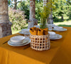 Introducing our amber yellow linen napkins set, designed to elevate your dining experience with a touch of warmth and charm. Crafted with care, these napkins are the perfect companions for your culinary adventures.