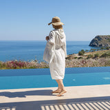 Immerse yourself in our antique white natural linen bathrobe and enjoy the exceptional comfort and elegance and breathability of natural linen. Our linen bathrobe are designed and crafted with exceptional attention to detail.