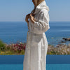 Immerse yourself in our antique white natural linen bathrobe and enjoy the exceptional comfort and elegance and breathability of natural linen. Our linen bathrobe are designed and crafted with exceptional attention to detail.